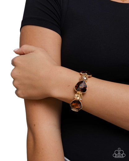 Heart Habit - Brown - Paparazzi Bracelet