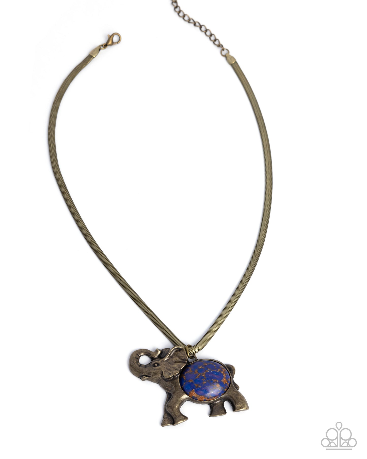 Empathetic Elephant - Purple - Paparazzi Necklace