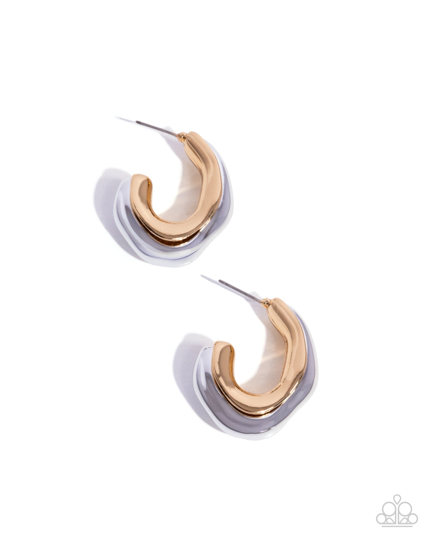 Metallic Multicolored - Multi - Paparazzi Earrings