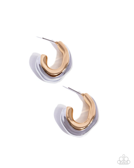 Metallic Multicolored - Multi - Paparazzi Earrings