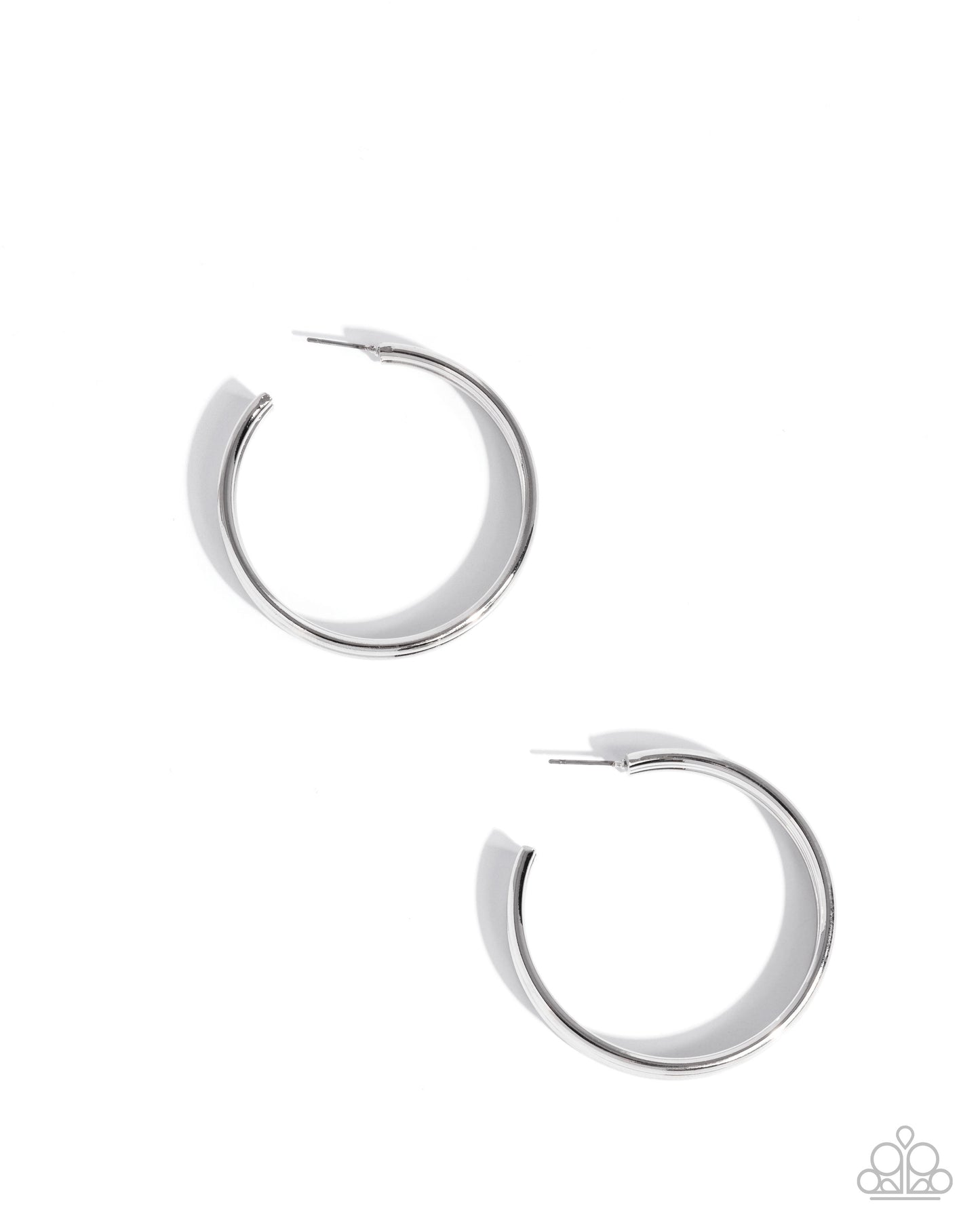 Traditional Trio - Silver - Paparazzi Hoop Earrings