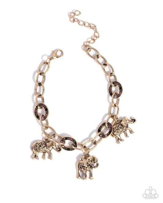 Follow the Herd - Purple - Paparazzi Bracelet