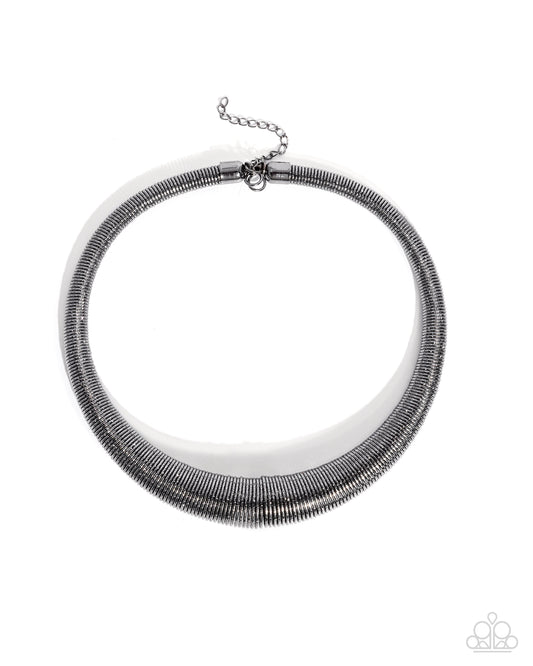 Subtle Selfie - Black - Paparazzi Necklace