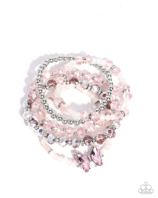 Aerial Abundance - Pink - Paparazzi Bracelet