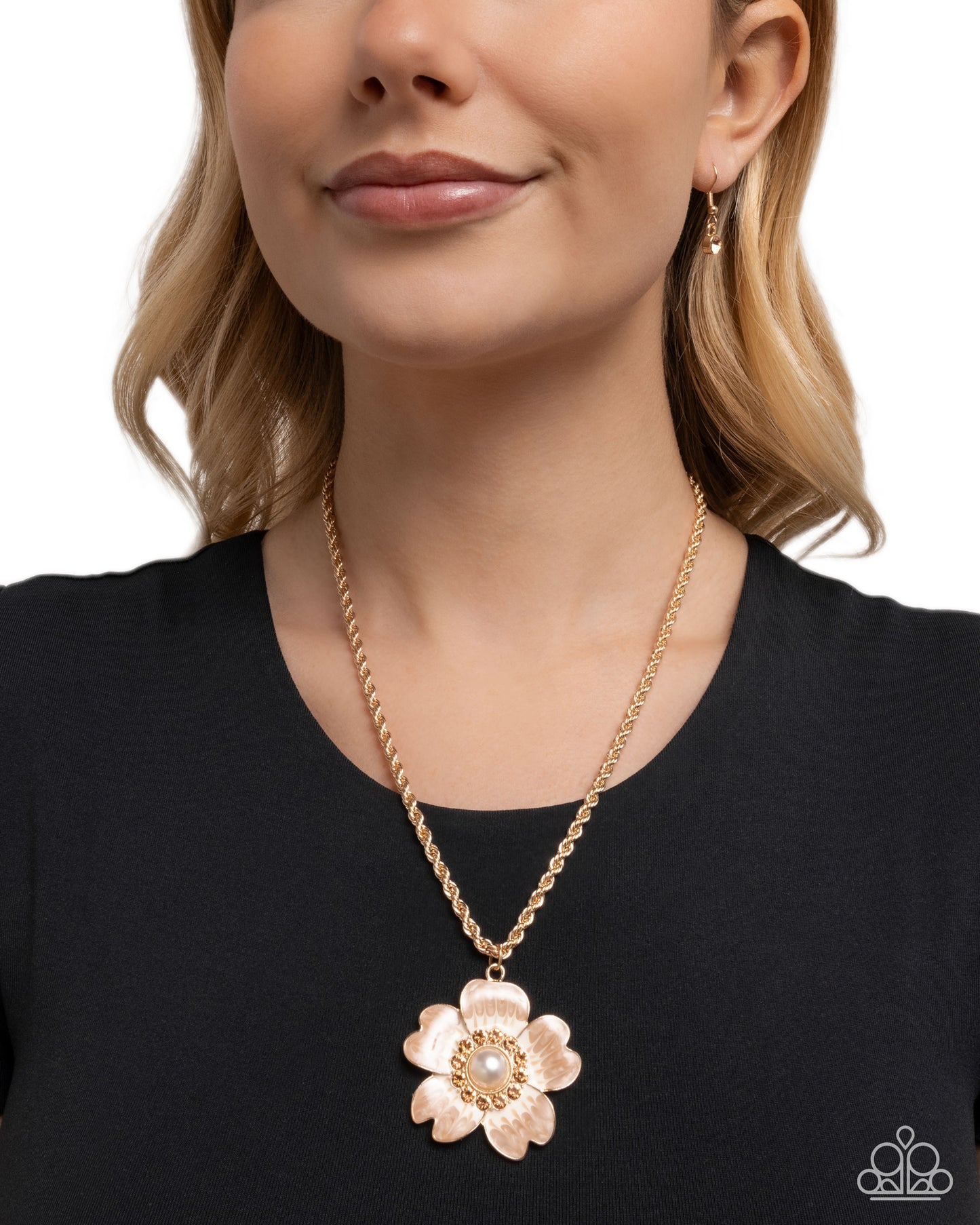 Perennial Pendant - Brown - Paparazzi Necklace