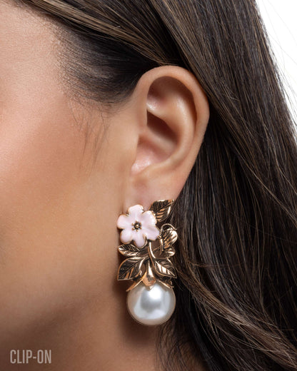 Elegant Evolution - Gold - Paparazzi Earrings