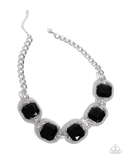 Framing Fanatic - Black - Paparazzi Necklace