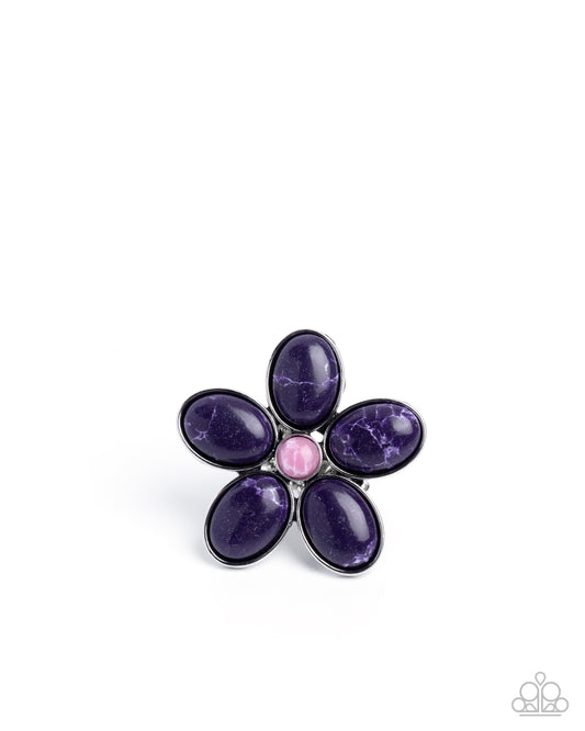 Blooming Bounty - Purple - Paparazzi Ring