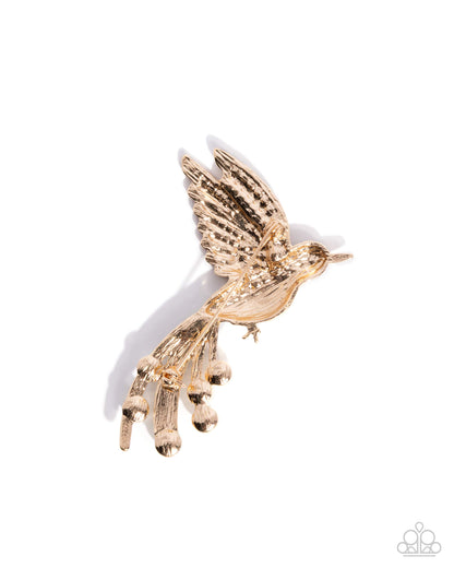 Hummingbird Homage - Green - Paparazzi Brooch