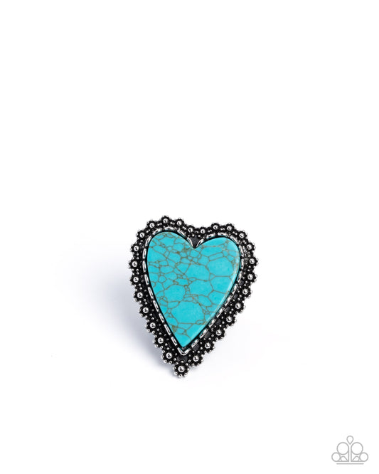 Affectionate Allegiance - Blue - Paparazzi Ring
