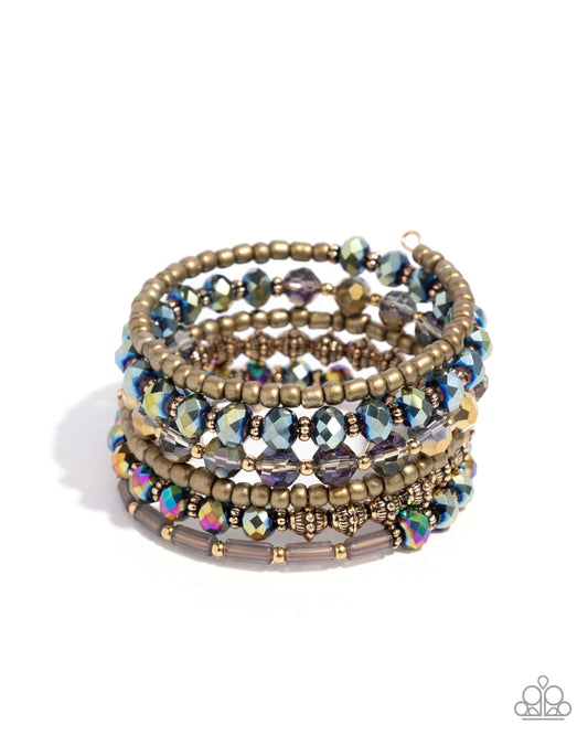 Stacked Surprise - Multi - Paparazzi Bracelet