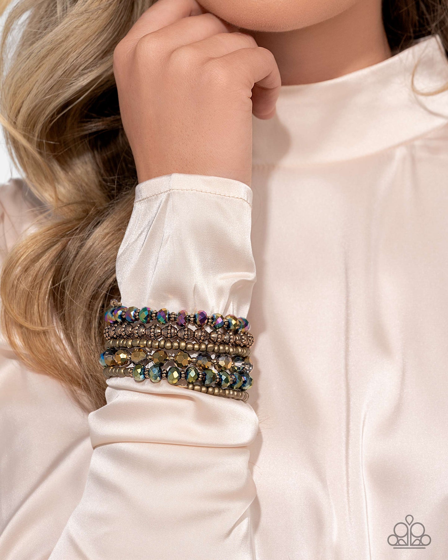 Stacked Surprise - Multi - Paparazzi Bracelet