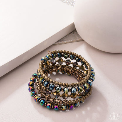 Stacked Surprise - Multi - Paparazzi Bracelet