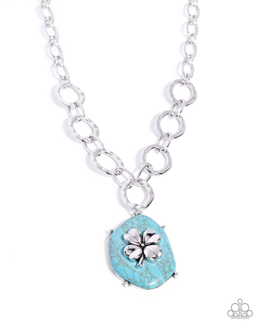Clover Collection - Blue - Paparazzi Necklace