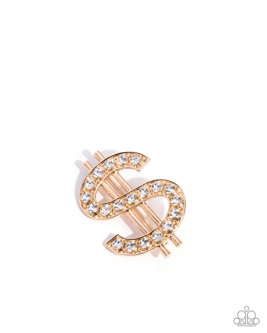 Raking in the Bling - Gold - Paparazzi Brooch