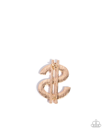 Raking in the Bling - Gold - Paparazzi Brooch