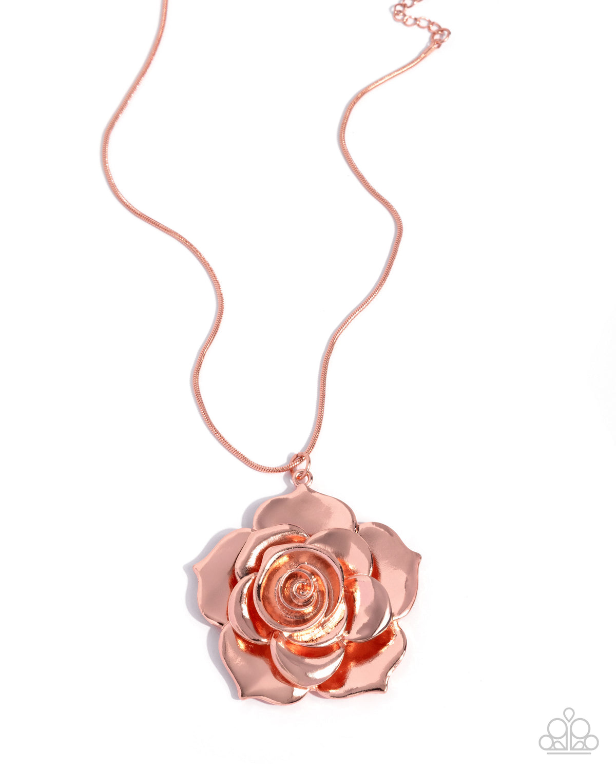 Restful Rose - Copper Necklace and Hammered Haul Copper Bracelet Set