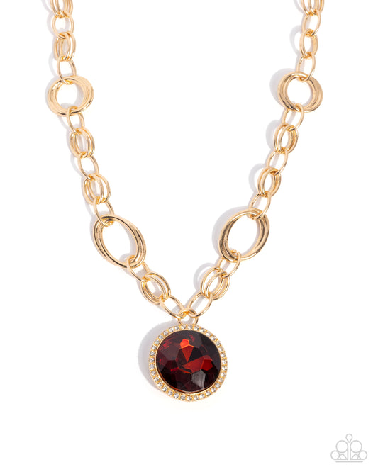 Sophisticated Statement - Brown - Paparazzi Necklace
