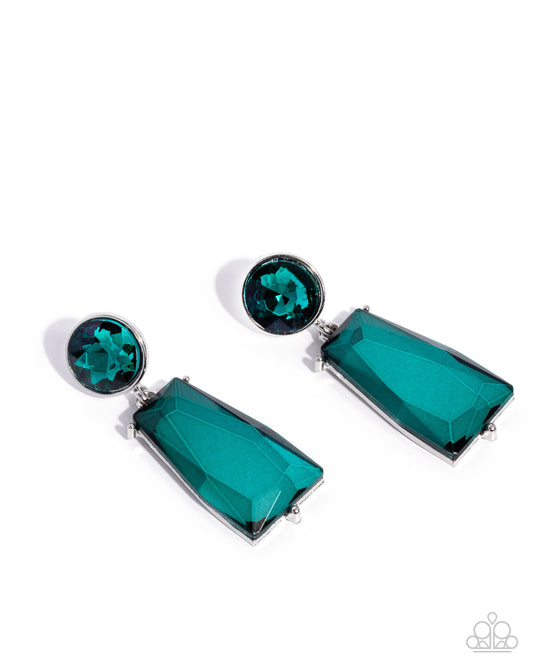 Carefree Character - Green - Paparazzi Earrings