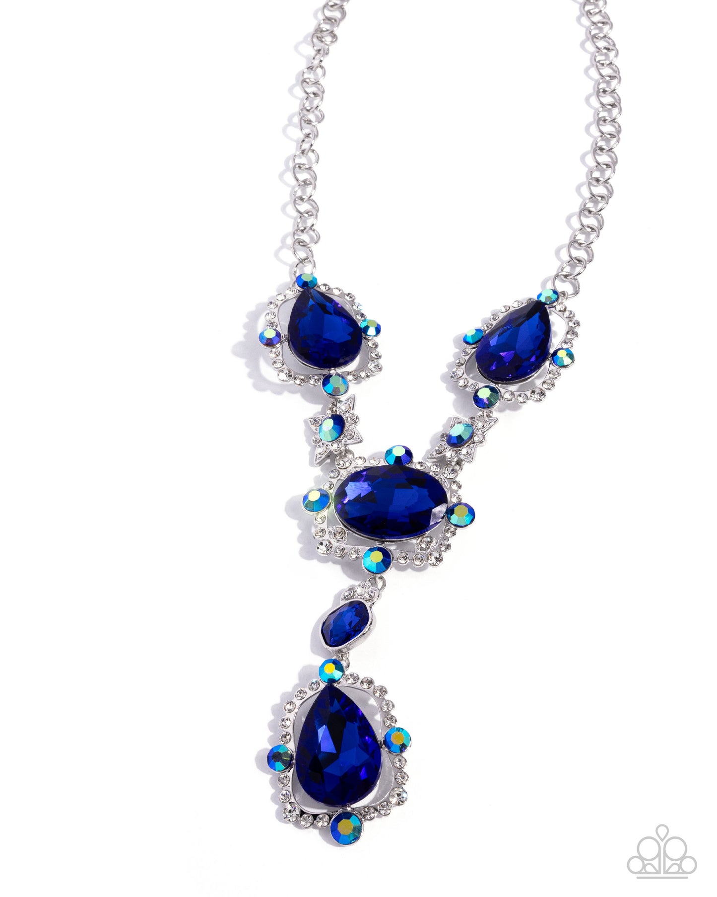Fancy Formula - Blue - Paparazzi Necklace