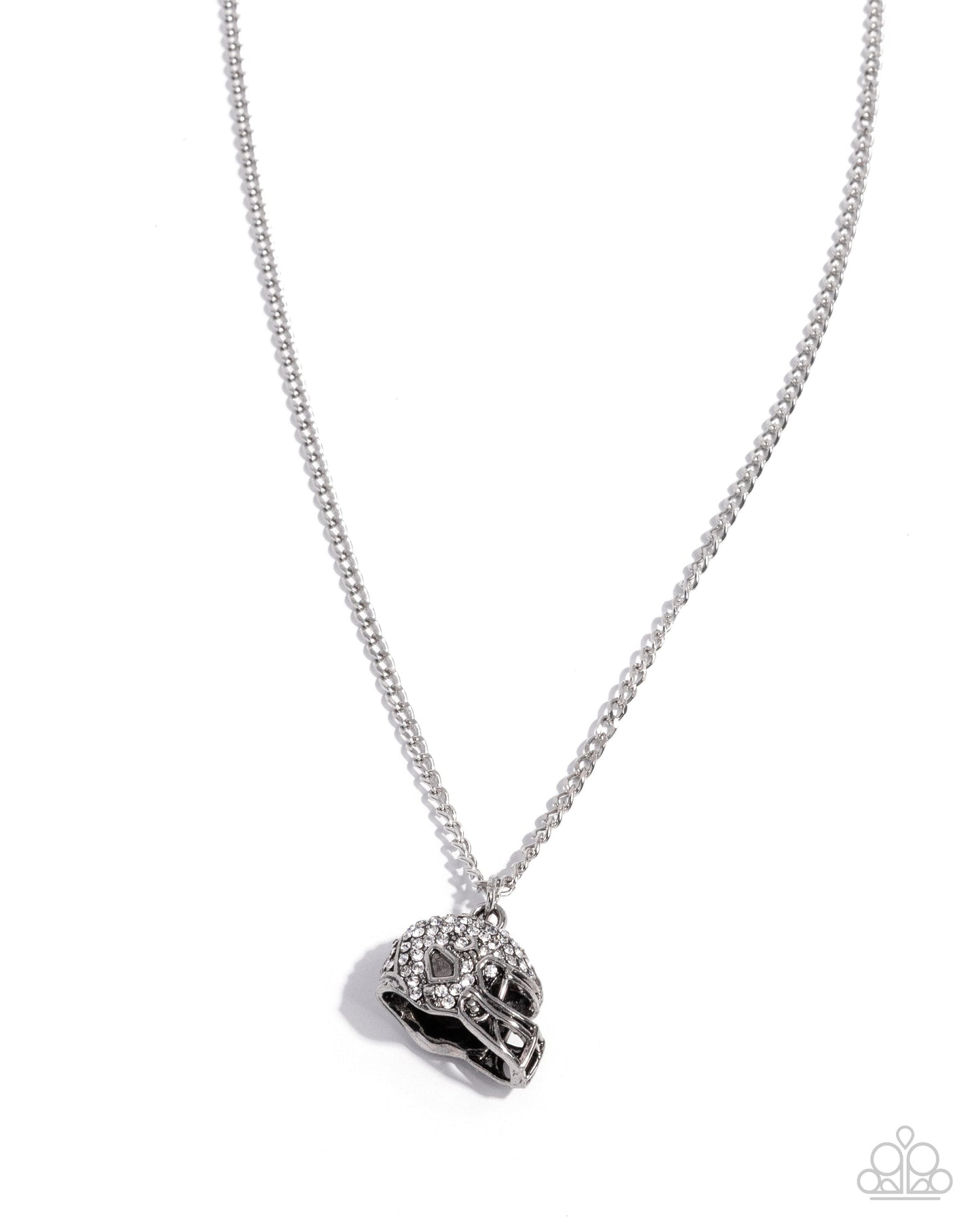 Quarterback Chic - White - Paparazzi Necklace