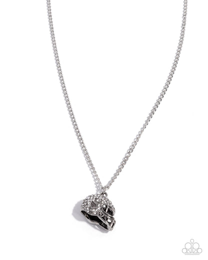 Quarterback Chic - White - Paparazzi Necklace