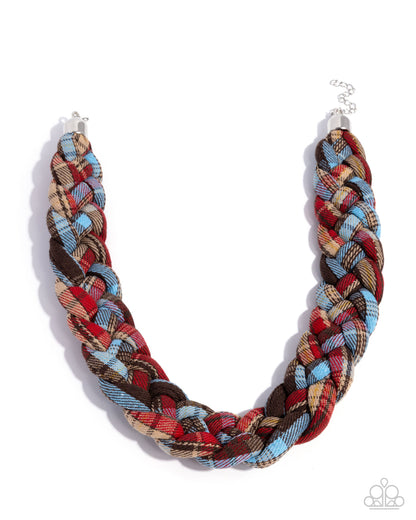 Fine Flannel - Brown - Paparazzi Necklace