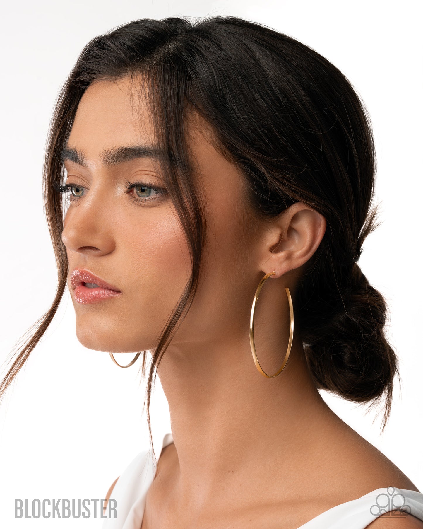 Basic Bombshell - Gold - Paparazzi Hoop Earrings