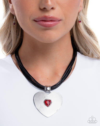 Galentines Day - Red - Paparazzi Necklace