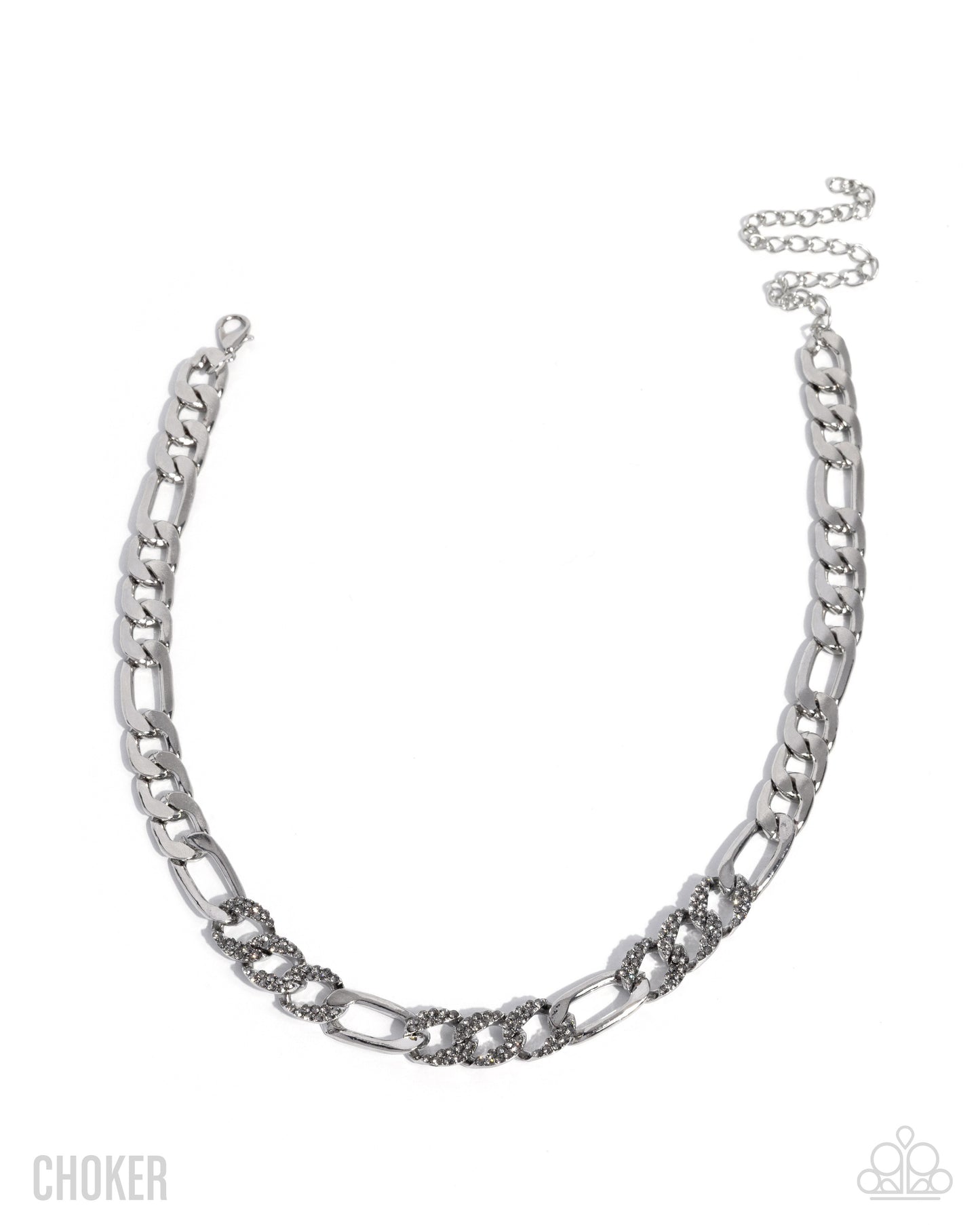 Daring Delight - Silver - Paparazzi Choker Necklace