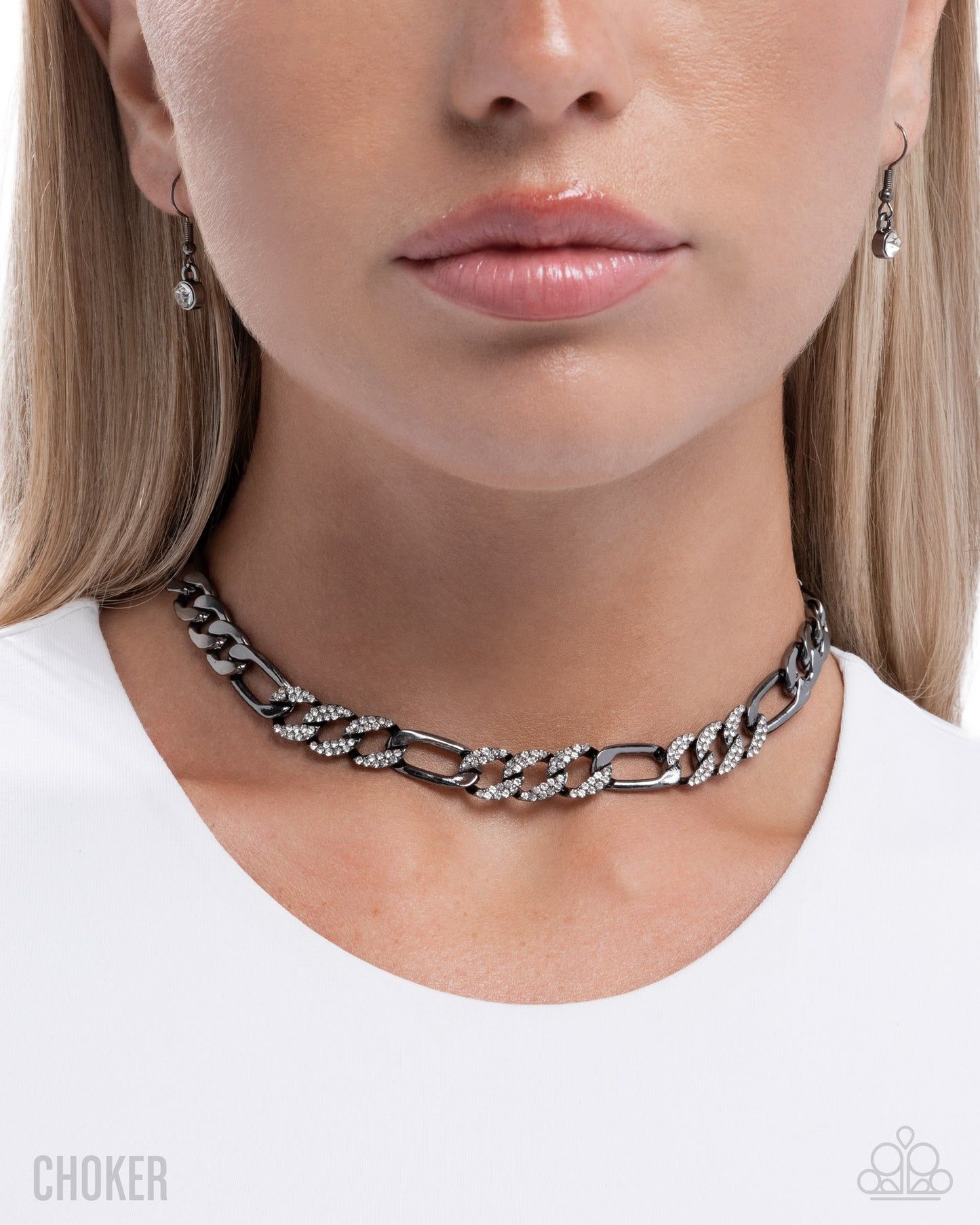 Daring Delight - Black - Paparazzi Choker Necklace