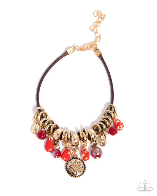 Tremolo Tapestry - Red - Paparazzi Bracelet