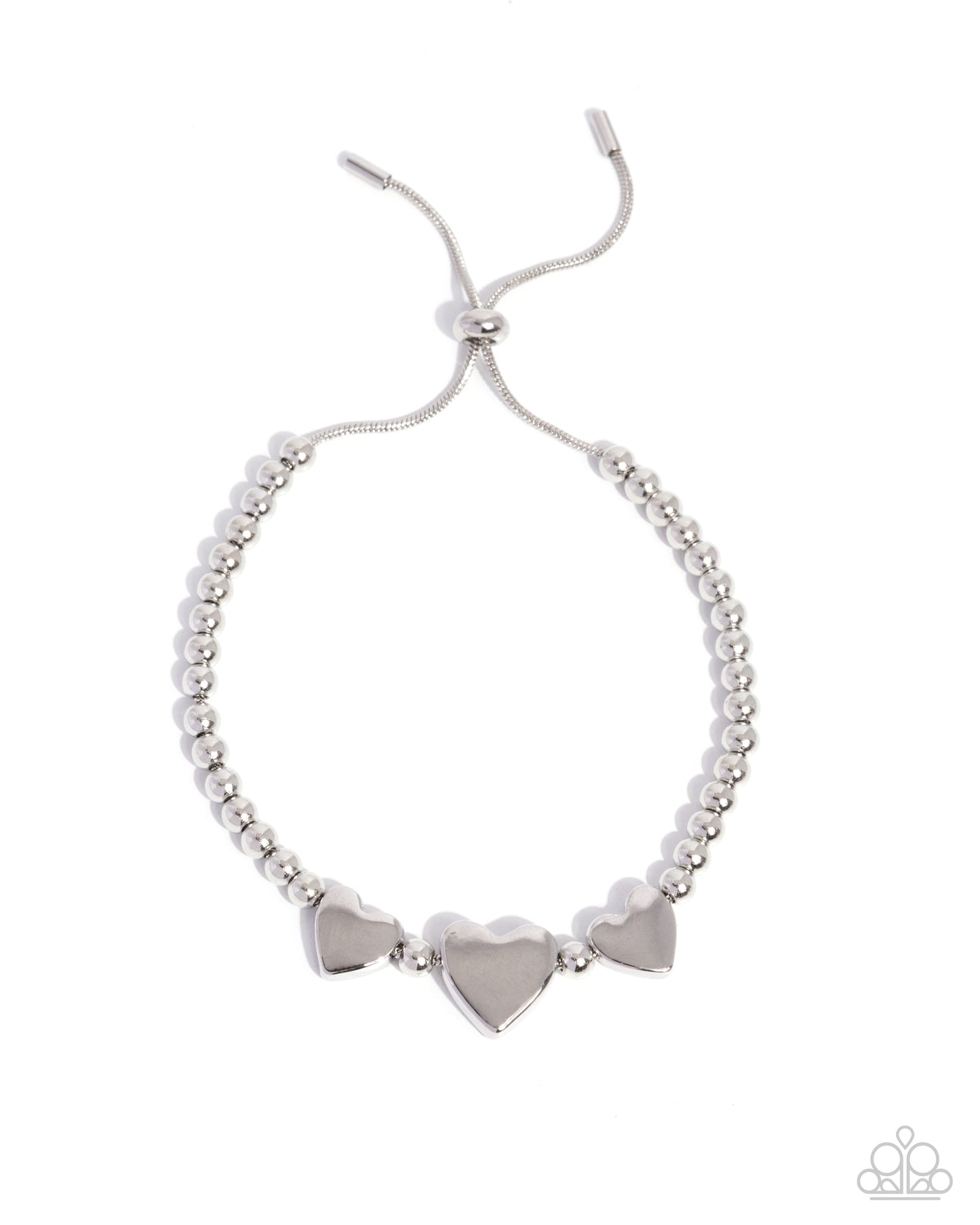 THRICE As Nice - Silver - Paparazzi Bracelet