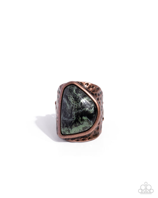 Abstract Accent - Copper - Paparazzi Ring