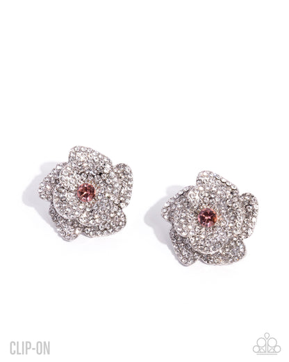 Coming Soon - Shimmery Surety - Pink - Paparazzi Clip On Earrings