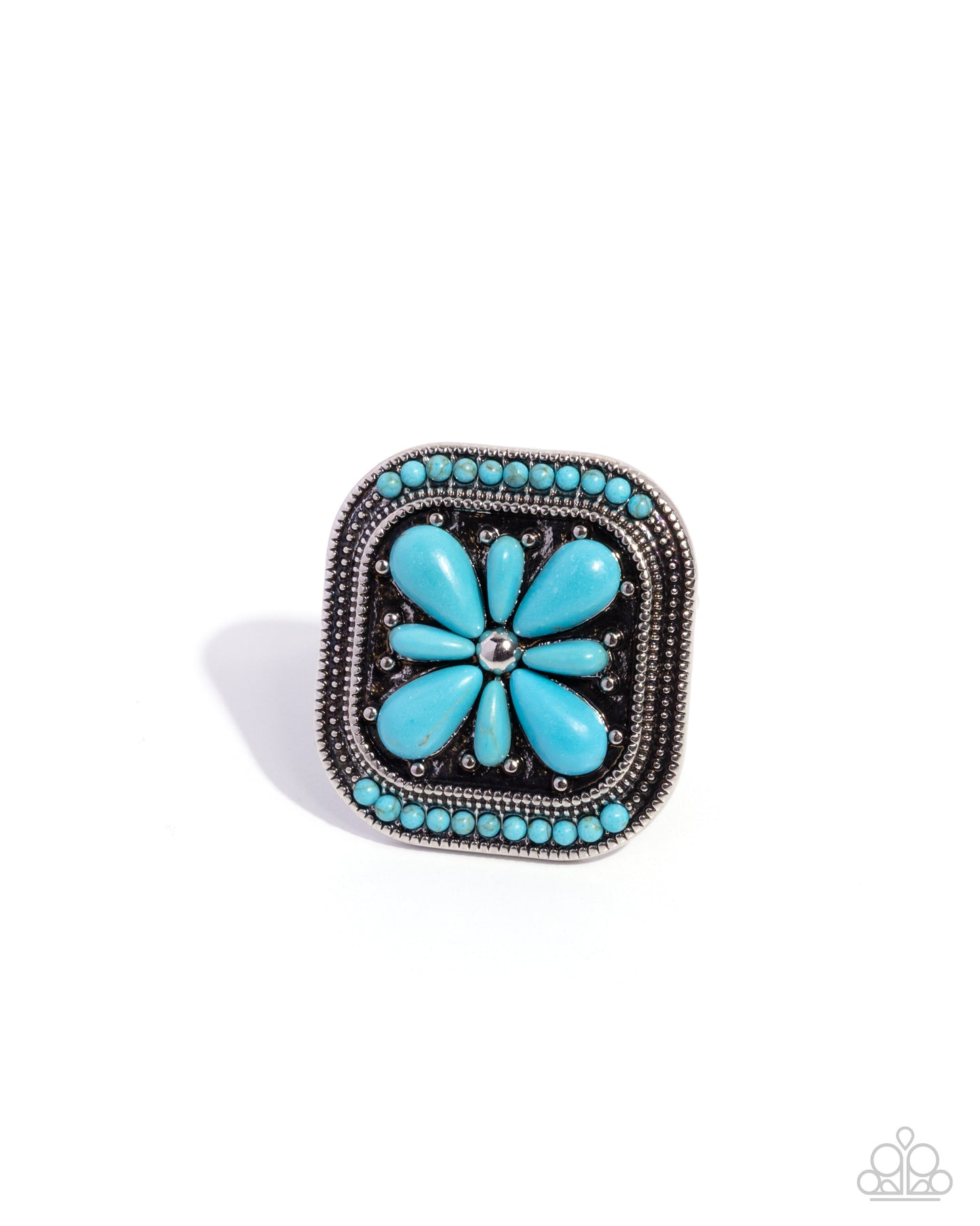 Giving Grounded - Blue - Paparazzi Ring