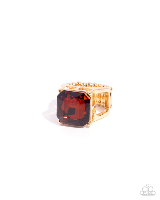 Everlasting Elevation - Brown - Paparaazi Ring