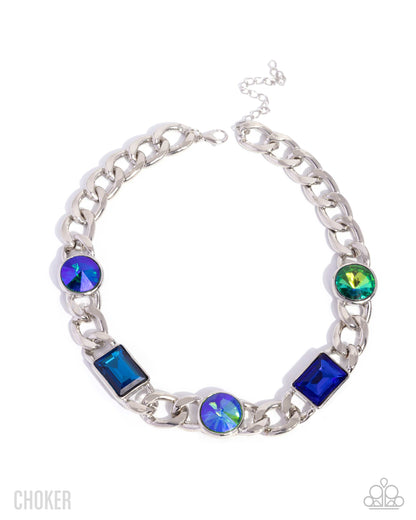 Groundbreaking Glitter - Green - Paparazzi Necklace