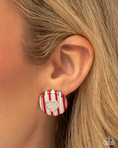 Striped Surprise - Multi - Paparazzi 2 Piece Earrings and Ring Set