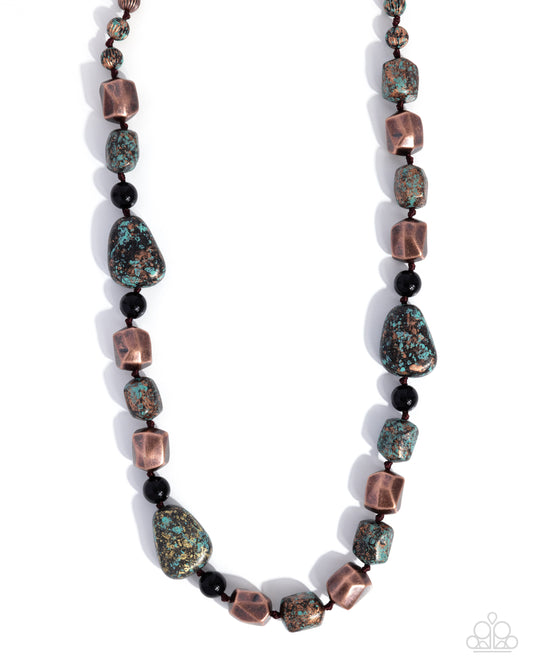 Passionate Patina - Copper - Paparazzi Necklace