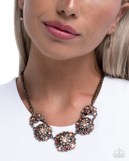 Woodland Waltz - Brass - Paparazzi Necklace
