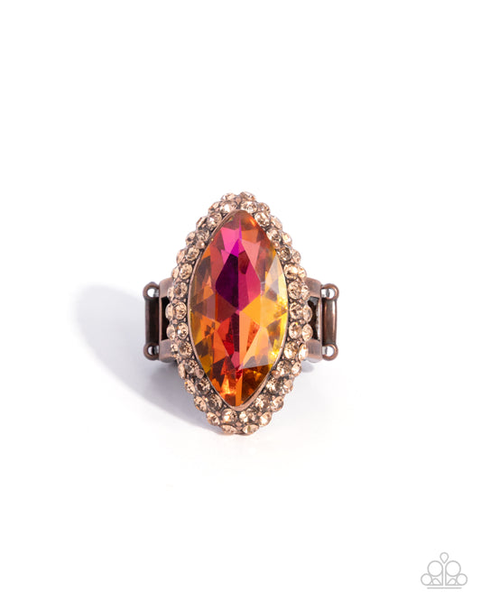 Marquise Medley - Copper - Paparazzi Ring