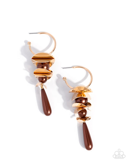 Planetary Polish - Brown - Paparazzi Earrings