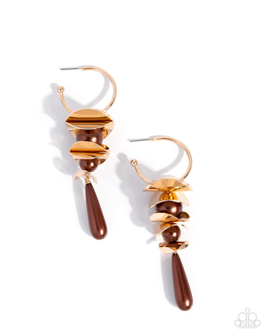 Planetary Polish - Brown - Paparazzi Earrings