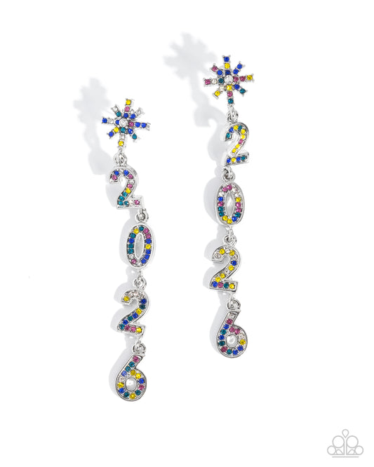 Ring In The Shimmer - Multi - Paparazzi Earrings