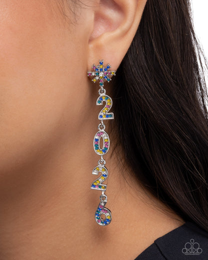 Ring In The Shimmer - Multi - Paparazzi Earrings