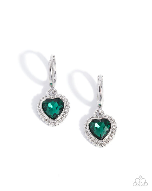 Vintage Victor - Green - Paparazzi Earrings