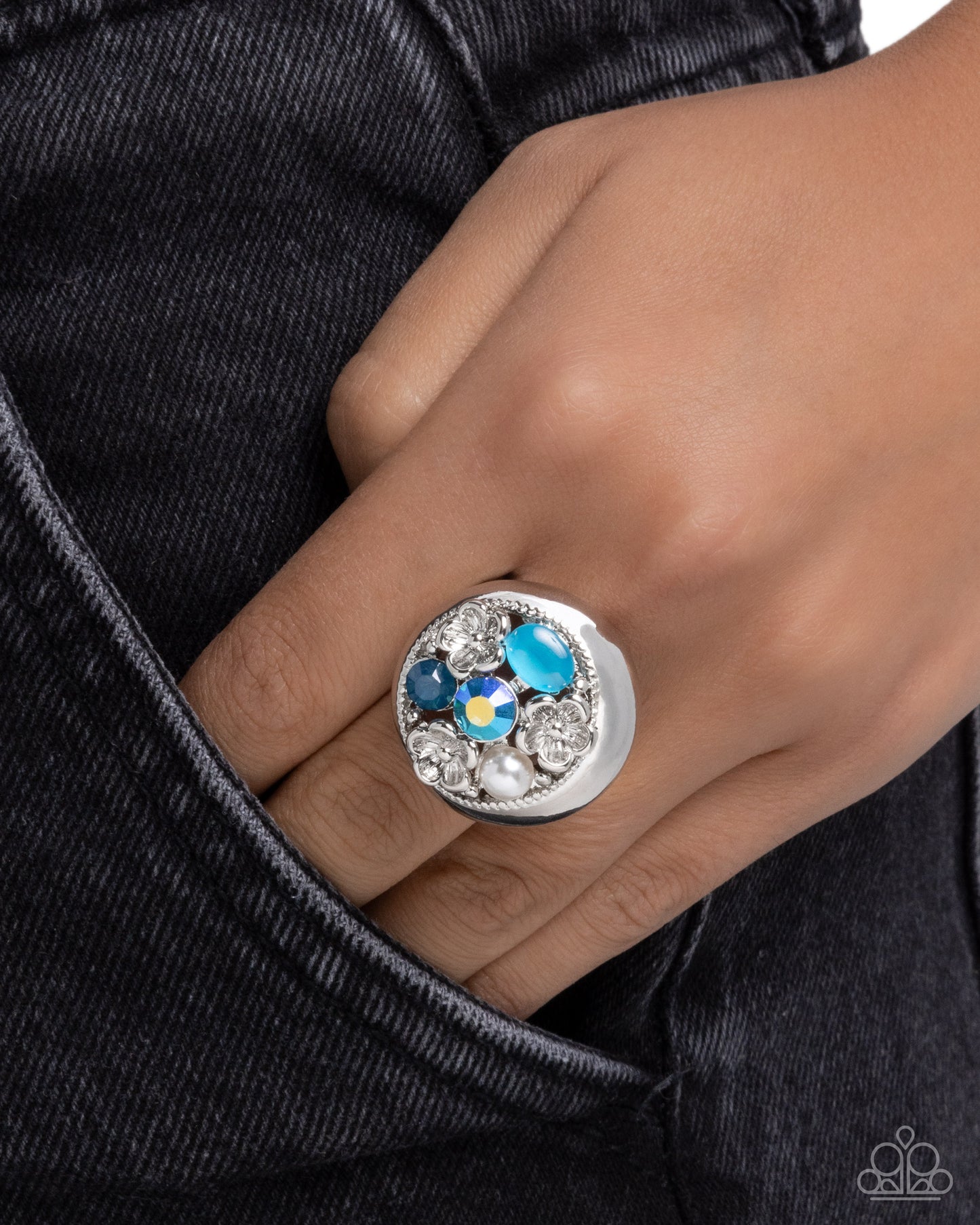 Malibu Mecca - Blue - Paparazzi Ring