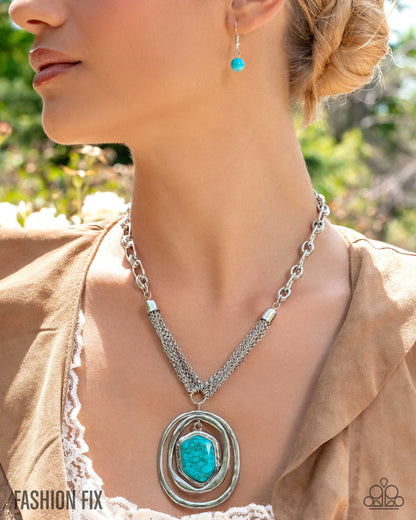 Valiant Voyage - Blue - Paparazzi Necklace