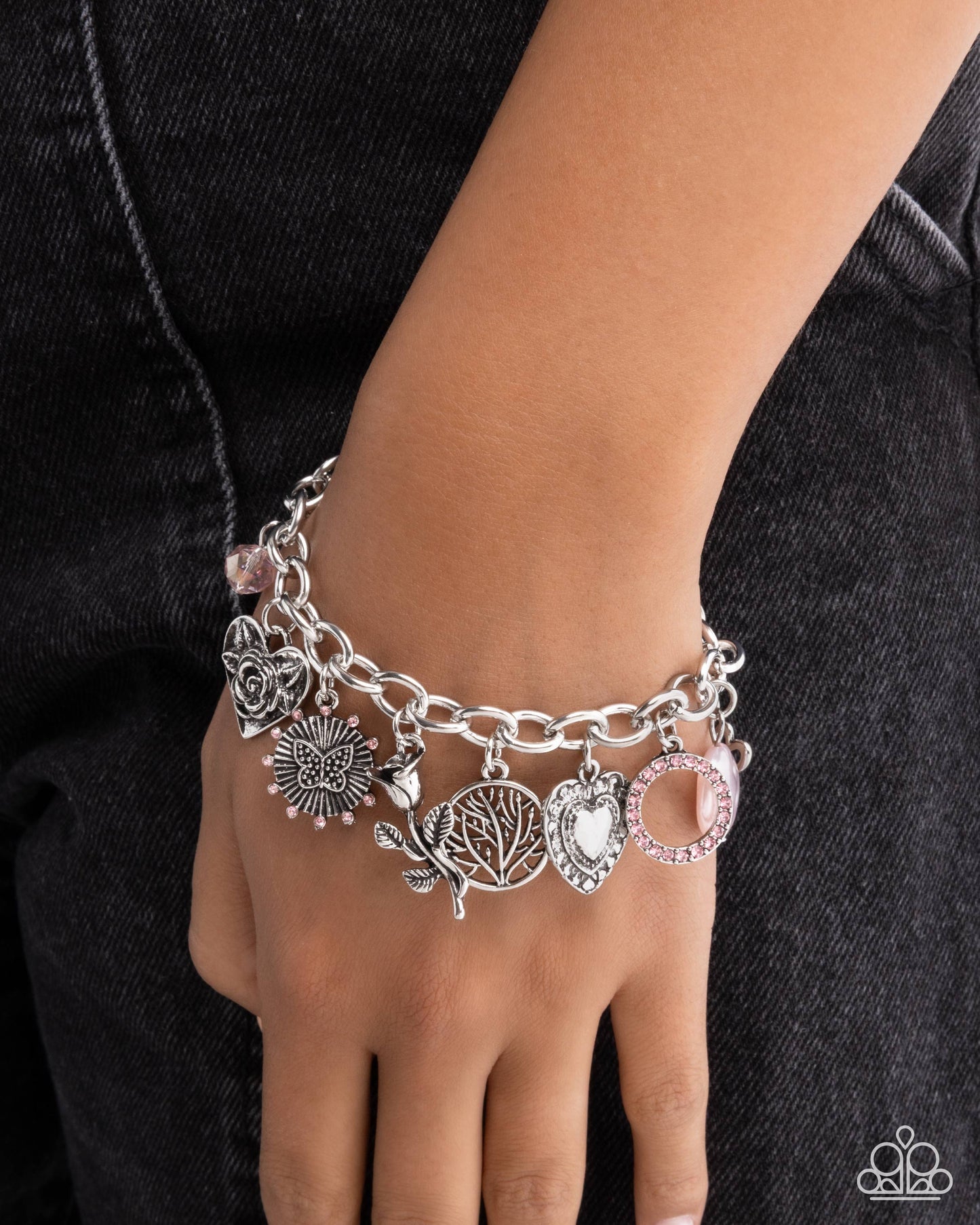 Stay Sophisticated - Pink - Paparazzi Charm Bracelet